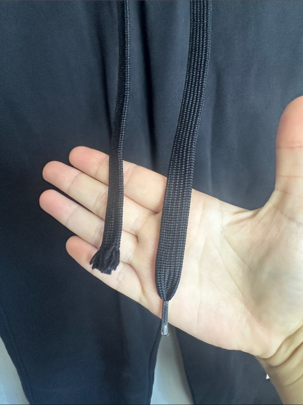 Hollister Black Jogger Sweatpants with White Vertical Logo - Picture 3 of 5